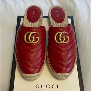 🚫SOLD🚫New! Gucci Red Marmont Espadrilles- Size 36/ 6 US